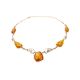 Exclusive Golden Amber Necklace With Nacre The Atlantis, image , picture 5