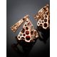 Drop Amber Earrings In Gold-Plated Silver The Geneva, image , picture 2