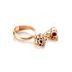 Gold-Plated Ring With Cherry Amber The Geneva, Ring Size: 8 / 18, image , picture 3