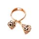 Gold-Plated Ring With Cherry Amber The Geneva, Ring Size: 8 / 18, image , picture 4