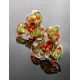 Refined Gold-Plated Earrings With Amber And Enamel The Verona, image , picture 2