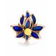 Bold Floral Ring With Amber And Enamel The Verona, Ring Size: 5.5 / 16, image , picture 5