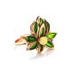 Wonderful Gold-Plated Ring With Amber And Enamel The Verona, Ring Size: 11 / 20.5, image , picture 3