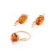 Fabulous Amber Earrings In Gold-Plated Silver The Sigma, image , picture 6