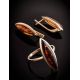 Gold-Plated Silver Ring With Cognac Amber The Grace, Ring Size: 6 / 16.5, image , picture 6