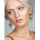 Honey Amber Chandelier Earrings In Gold-Plated Silver The Siesta, image , picture 4