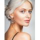 Cherry Amber Chandelier Earrings In Gold-Plated Silver The Siesta, image , picture 4