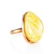 Lustrous Honey Amber Ring The Lagoon, Ring Size: 6.5 / 17, image 