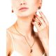 Gold-Plated Ring With Cognac Amber The Dandelion, Ring Size: 11.5 / 21, image , picture 2