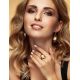 Adjustable Honey Amber Ring In Gold-Plated Silver The Pompadour, Ring Size: Adjustable, image , picture 3