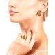 Amber Earrings In Gold-Plated Silver The Ballade, image , picture 2