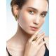 Gold-Plated Silver Ring With Green Amber The Barcelona​, Ring Size: 6.5 / 17, image , picture 2