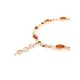 Gold Plated Silver Link Bracelet With Amber The Liana, image , picture 5