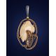 Gold-Plated Pendant With natural Mammoth Tusk The Era, image , picture 3