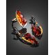 Adjustable Gold-Plated Ring With Cognac Amber The Triumph, Ring Size: Adjustable, image , picture 5
