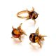 Wonderful Gold Plated Ring With Luminous Cognac Amber The Persimmon, Ring Size: 11.5 / 21, image , picture 6