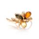 Multicolor Amber Ring In Gold-Plated Ring The Verbena, Ring Size: 13 / 22, image , picture 4