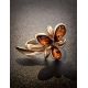 Gold-Plated Ring With Cognac Amber The Verbena, Ring Size: 12 / 21.5, image , picture 2