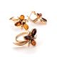 Gold-Plated Ring With Cognac Amber The Verbena, Ring Size: 11.5 / 21, image , picture 5