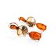 Multicolor Amber Earrings In Gold-Plated Silver The Symphony, image , picture 3
