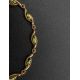 Gold Plated Silver Link Bracelet With Amber The Liana, image , picture 2