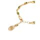 Gold Plated Silver Link Bracelet With Amber The Liana, image , picture 4