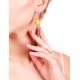 Oval Amber Ring In Gold-Plated Silver The Carmen, Ring Size: 12 / 21.5, image , picture 4