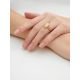 Golden Ring With Butterscotch Amber The Constance, Ring Size: 6 / 16.5, image , picture 3