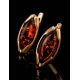 Amber Earrings In Gold-Plated Silver The Ballade, image , picture 2