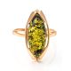 Luminous Amber Ring In Gold-Plated Silver The Ballade, Ring Size: 12 / 21.5, image , picture 4