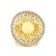 Wonderful Honey Amber Ring In Gold-Plated Silver With Crystals The Venus, Ring Size: 13 / 22, image , picture 4