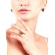 Amber Earrings In Gold-Plated Silver The Strauss, image , picture 2