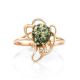 Romantic Amber Ring In Gold-Plated Silver The Daisy, Ring Size: 8 / 18, image , picture 3