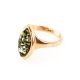 Leaf Cut Amber Ring In Gold The Amaranth, Ring Size: 6.5 / 17, image , picture 3