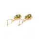Drop Amber Earrings In Gold-Plated Silver The Carmen, image , picture 5