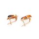 Gold-Plated Amber Earrings The Vesta, image , picture 4