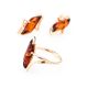 Gold-Plated Amber Earrings The Vesta, image , picture 5