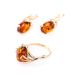 Cognac Amber Ring In Gold The Crocus, Ring Size: 11.5 / 21, image , picture 5