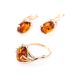 Cognac Amber Ring In Gold The Crocus, Ring Size: 8.5 / 18.5, image , picture 5