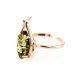 Floral Amber Ring In Gold The Tulip, Ring Size: 13 / 22, image , picture 3