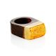 Ethnic Style Wooden Amber Ring The Indonesia, Ring Size: 4 / 15, image , picture 3