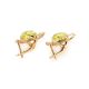 Charming Amber Earrings In Gold Plated Silver The Daisy, image , picture 4