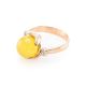 Cute Honey Amber Golden Ring The Goddess, Ring Size: 8.5 / 18.5, image , picture 5