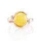 Cute Honey Amber Golden Ring The Goddess, Ring Size: 13 / 22, image , picture 3