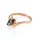 Natural Green Amber Ring In Gold, Ring Size: 12 / 21.5, image , picture 3