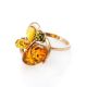 Multicolor Amber Ring In Gold The Symphony, Ring Size: 7 / 17.5, image , picture 4