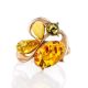 Multicolor Amber Ring In Gold The Symphony, Ring Size: 9 / 19, image , picture 3