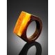 Stylish Wooden Ring With Honey Amber Stone The Indonesia, Ring Size: 9.5 / 19.5, image , picture 2