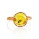 Amber Ring In Gold With Inclusion The Clio, Ring Size: 6.5 / 17, image , picture 4