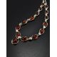 Amber Necklace In Sterling Silver The Selena, image , picture 2
